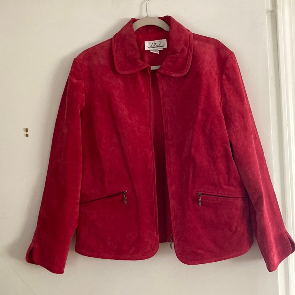 Aria Pink Leather Jacket